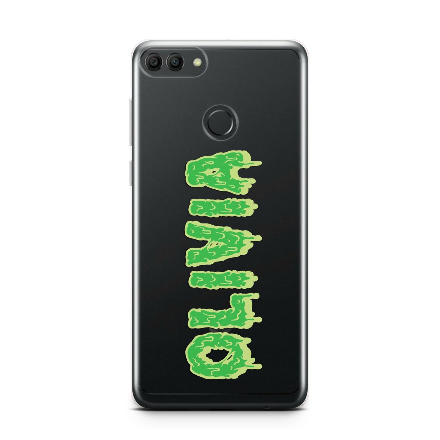 Personalised Green Halloween Slime Text Huawei Y9 2018