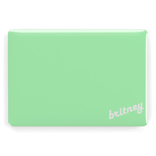 Personalised Green Name Apple MacBook Case