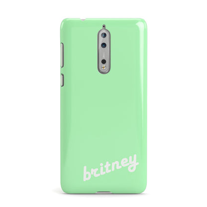 Personalised Green Name Nokia Case