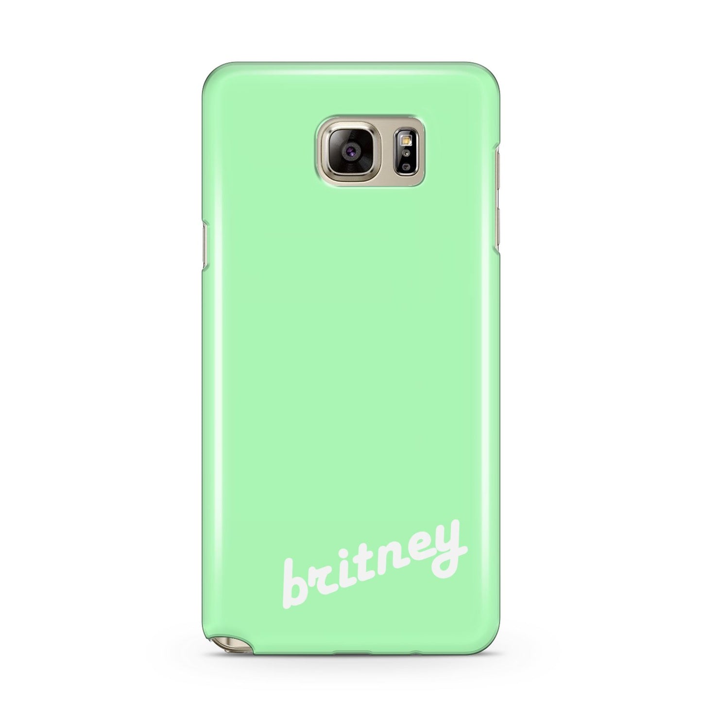 Personalised Green Name Samsung Galaxy Note 5 Case