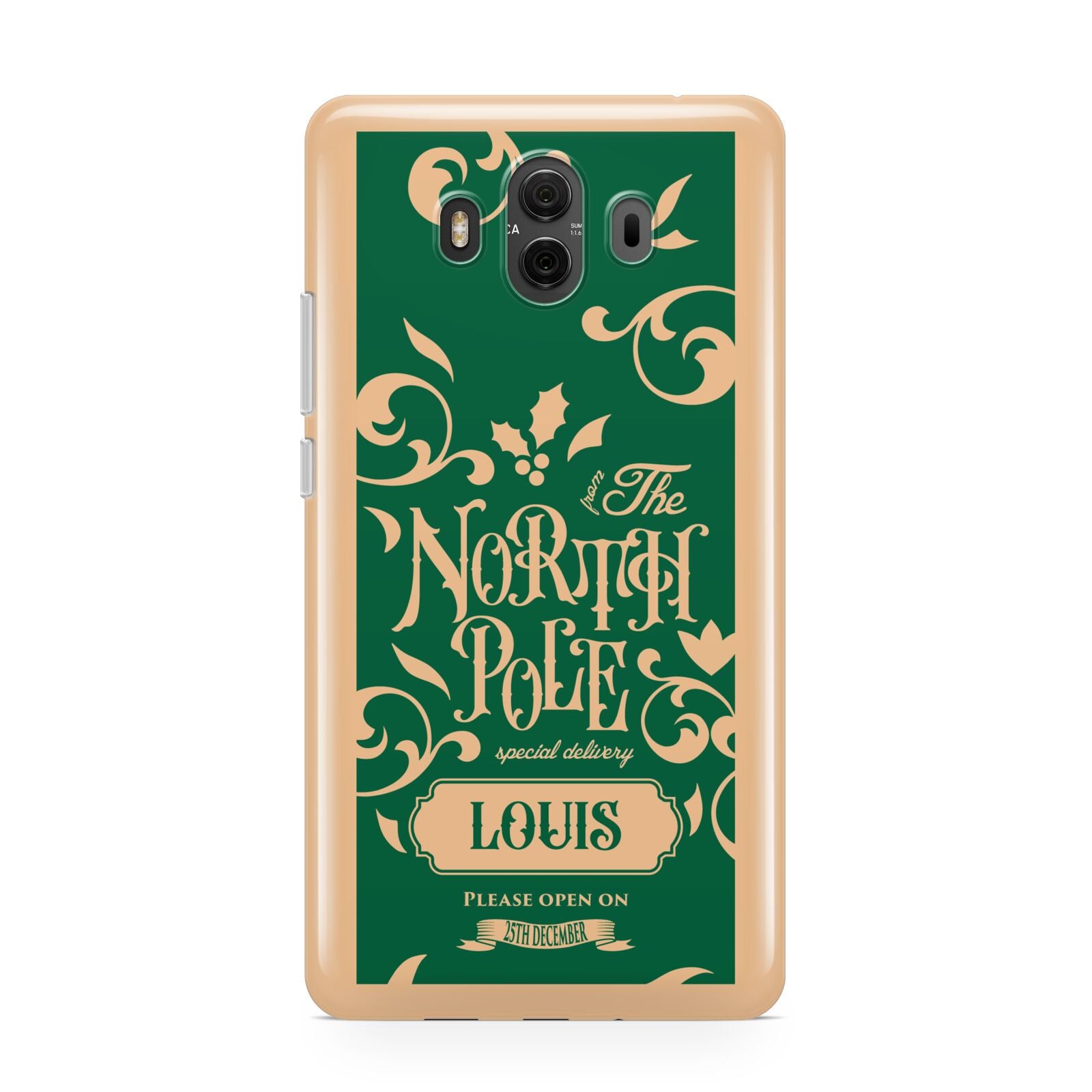 Personalised Green North Pole Huawei Mate 10 Protective Phone Case