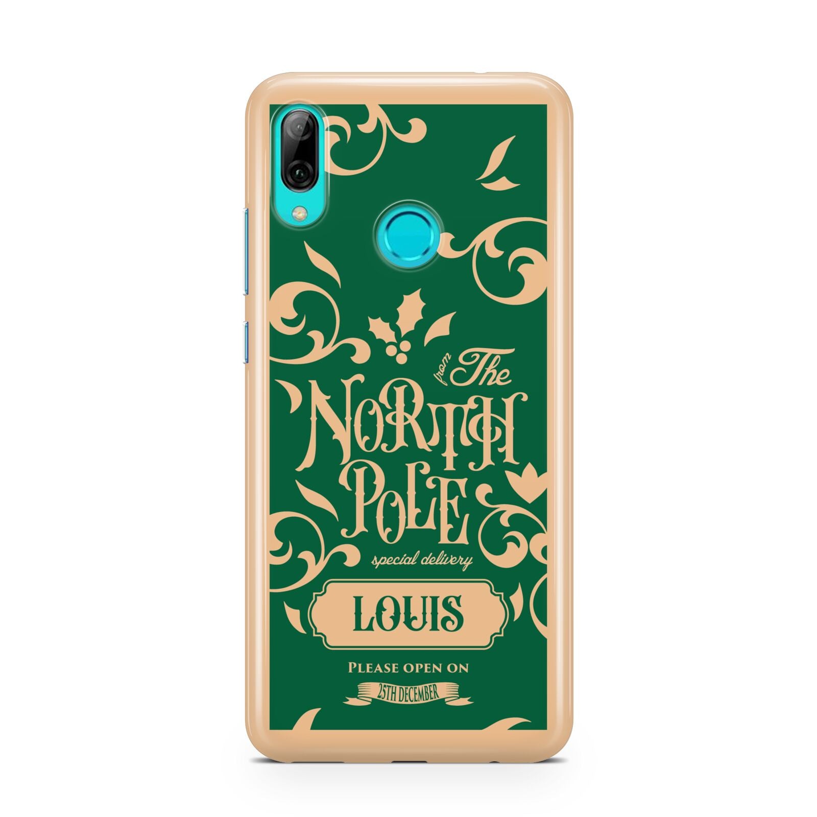 Personalised Green North Pole Huawei P Smart 2019 Case