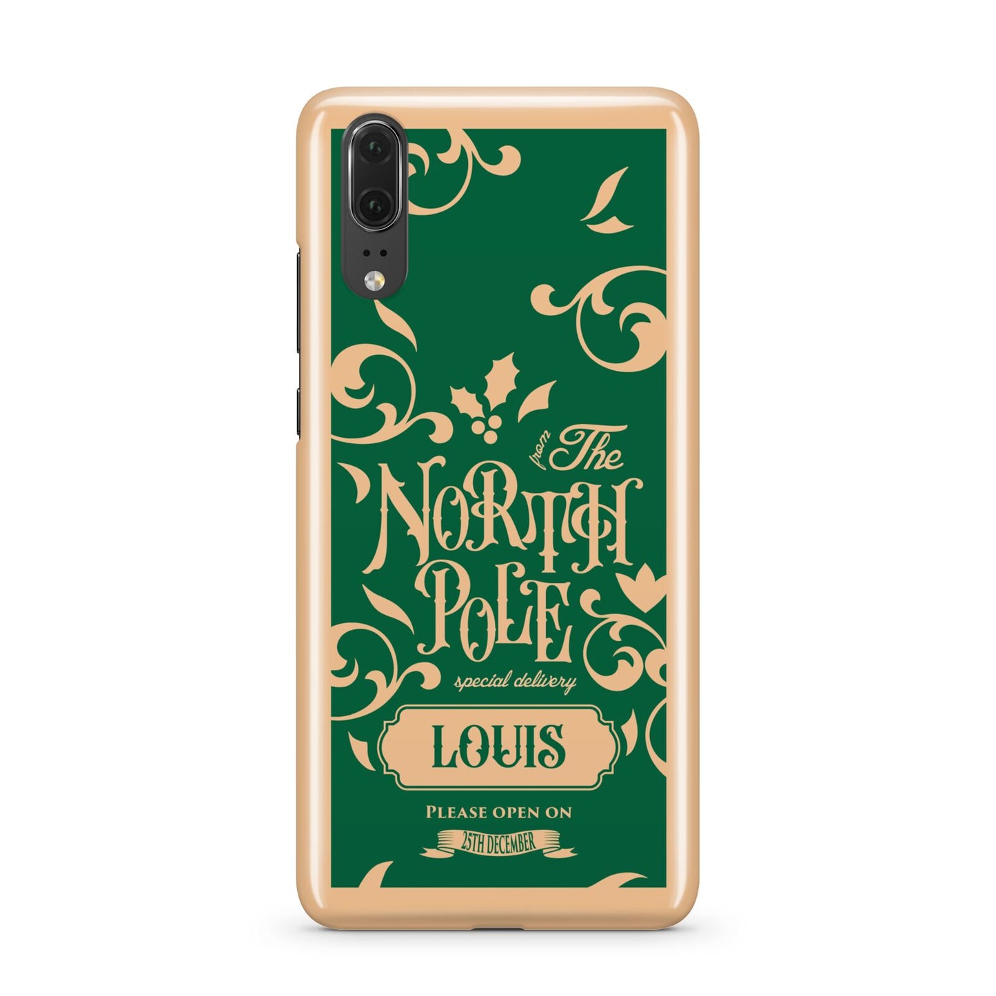 Personalised Green North Pole Huawei P20 Phone Case