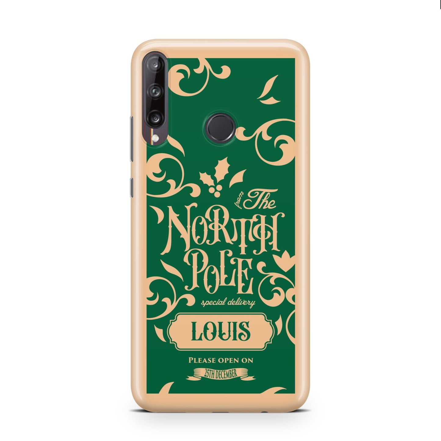 Personalised Green North Pole Huawei P40 Lite E Phone Case