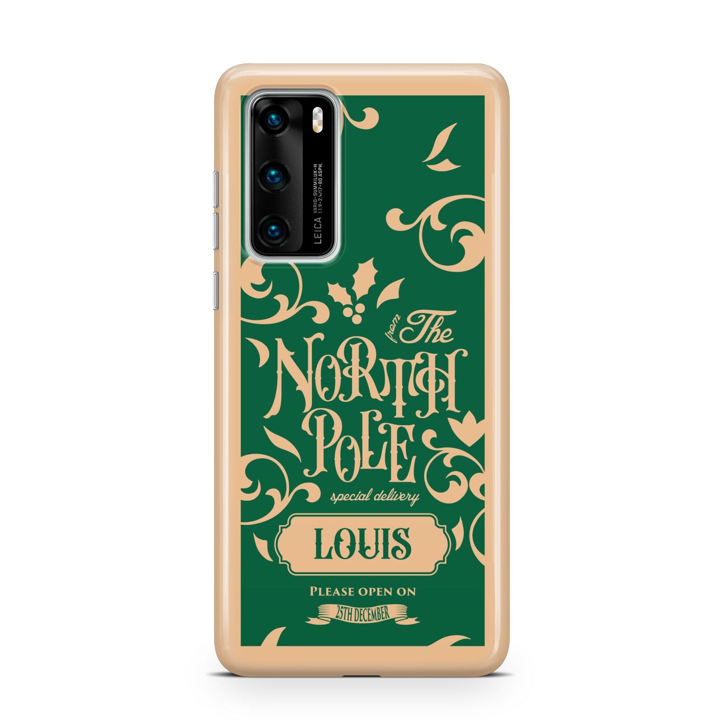 Personalised Green North Pole Huawei P40 Phone Case