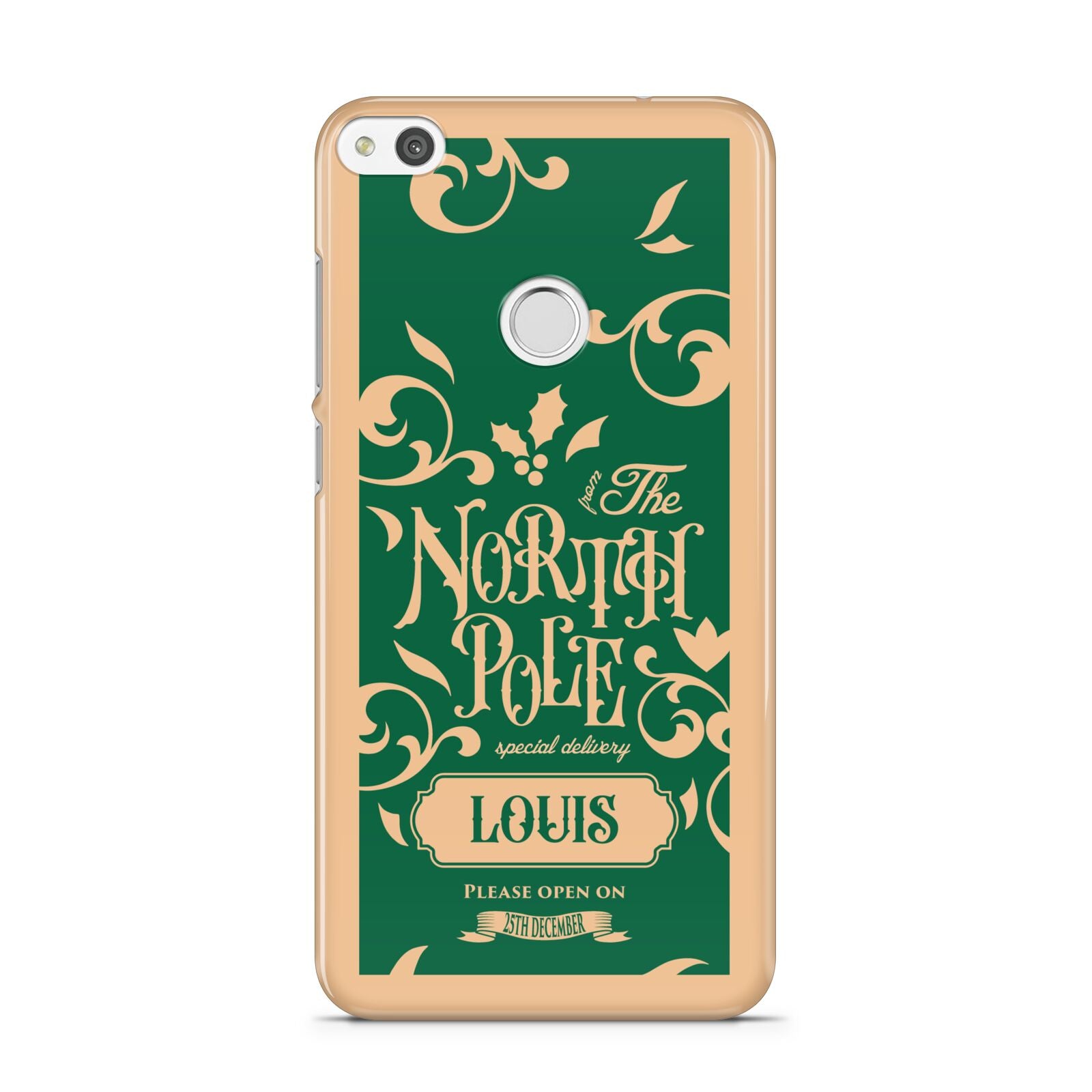 Personalised Green North Pole Huawei P8 Lite Case