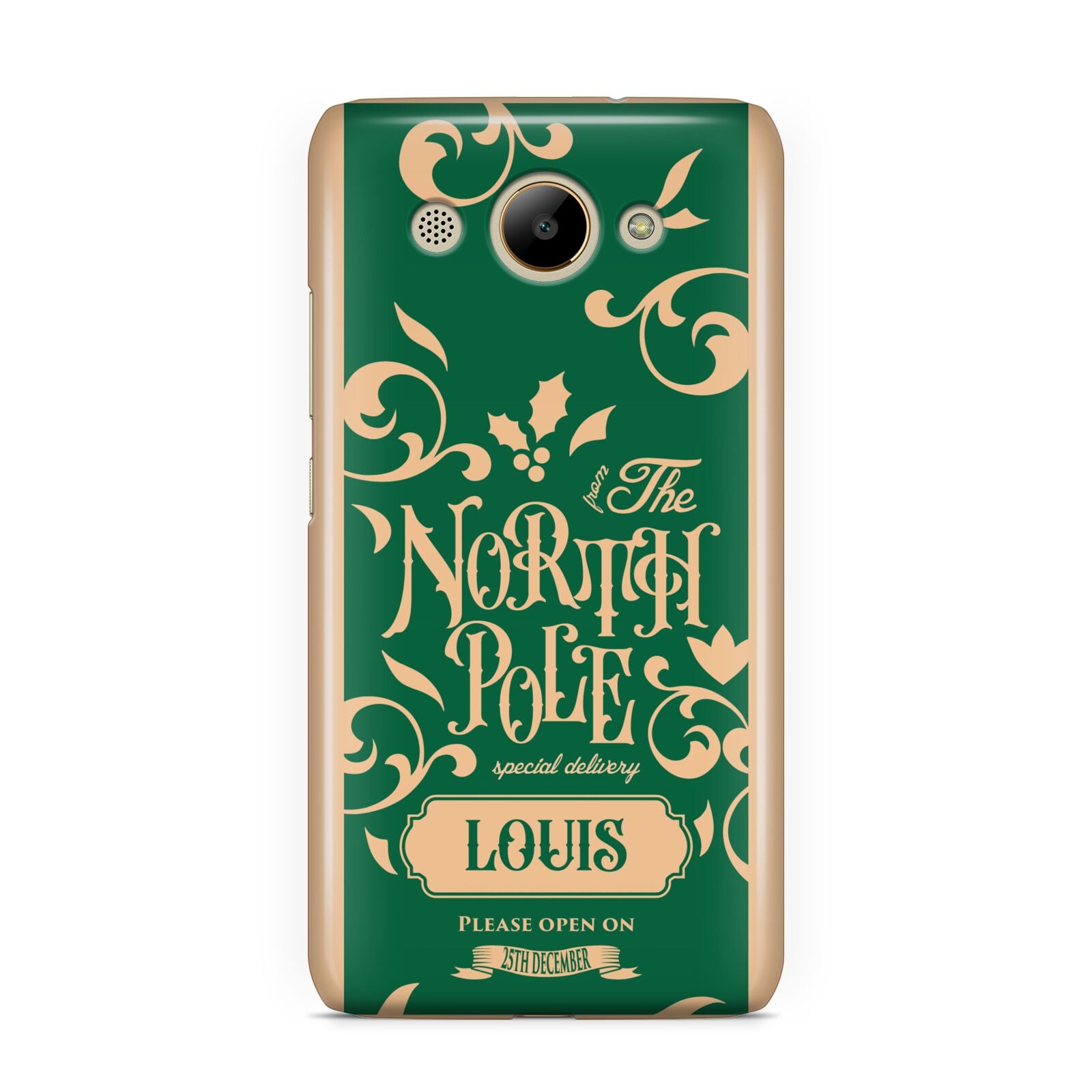 Personalised Green North Pole Huawei Y3 2017