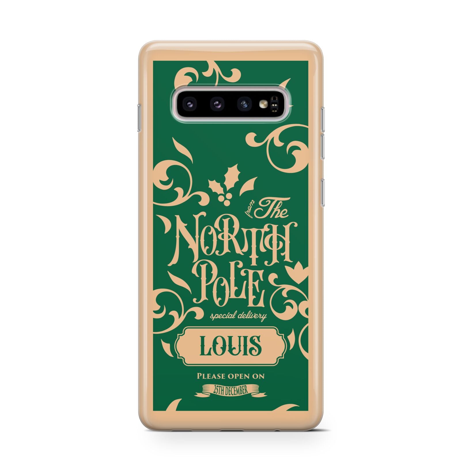 Personalised Green North Pole Protective Samsung Galaxy Case