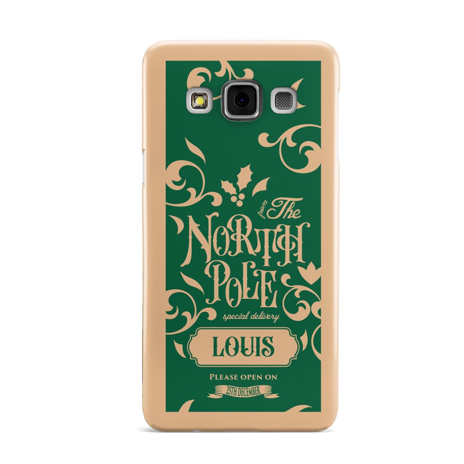 Personalised Green North Pole Samsung Galaxy A3 Case