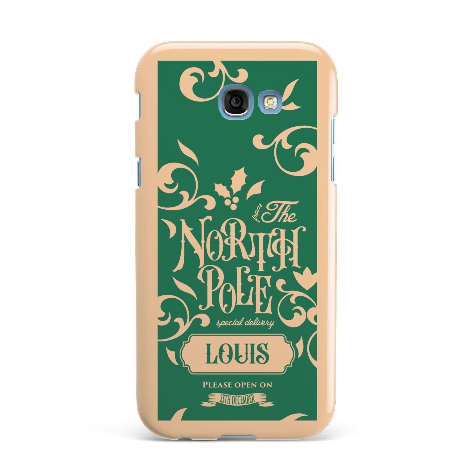 Personalised Green North Pole Samsung Galaxy A7 2017 Case