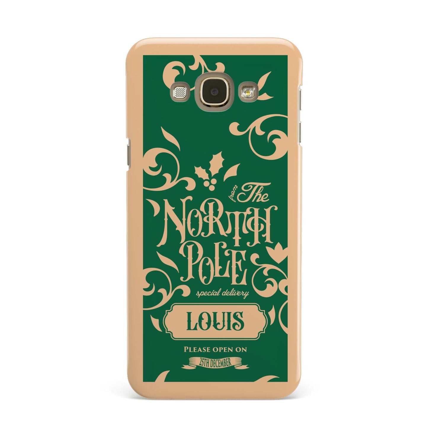 Personalised Green North Pole Samsung Galaxy A8 Case