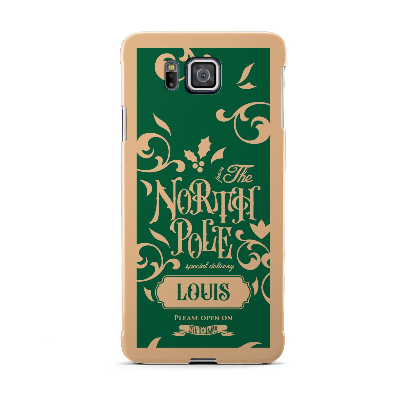 Personalised Green North Pole Samsung Galaxy Alpha Case