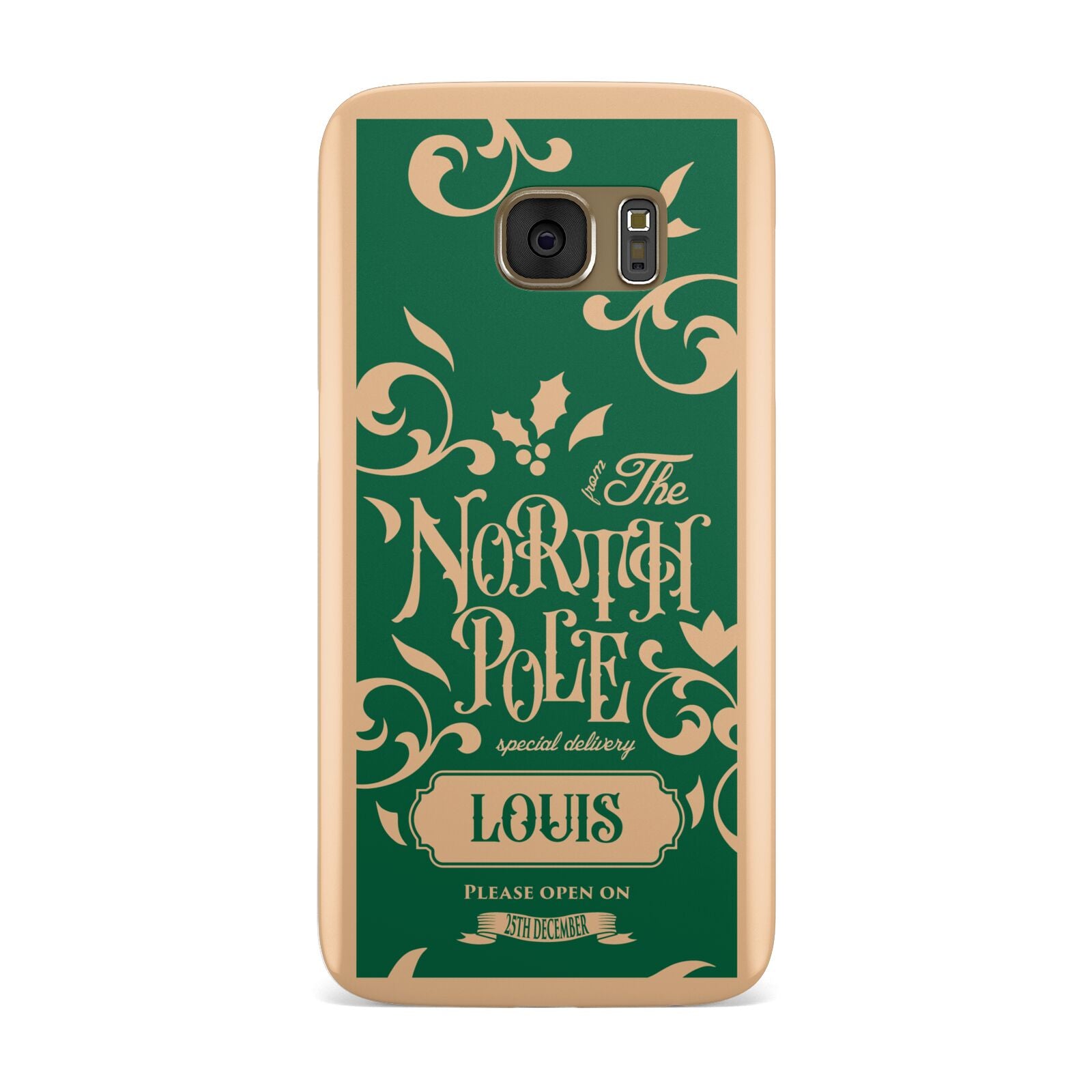 Personalised Green North Pole Samsung Galaxy Case