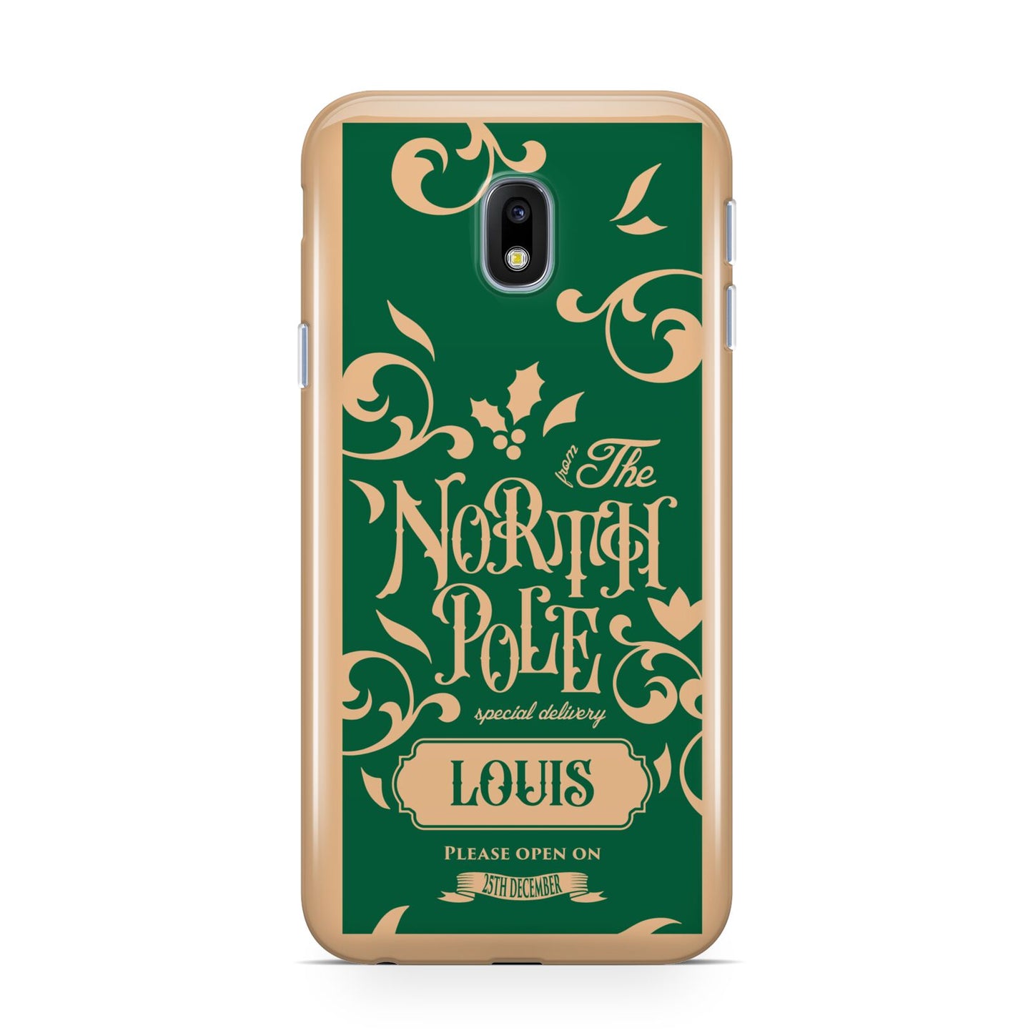 Personalised Green North Pole Samsung Galaxy J3 2017 Case