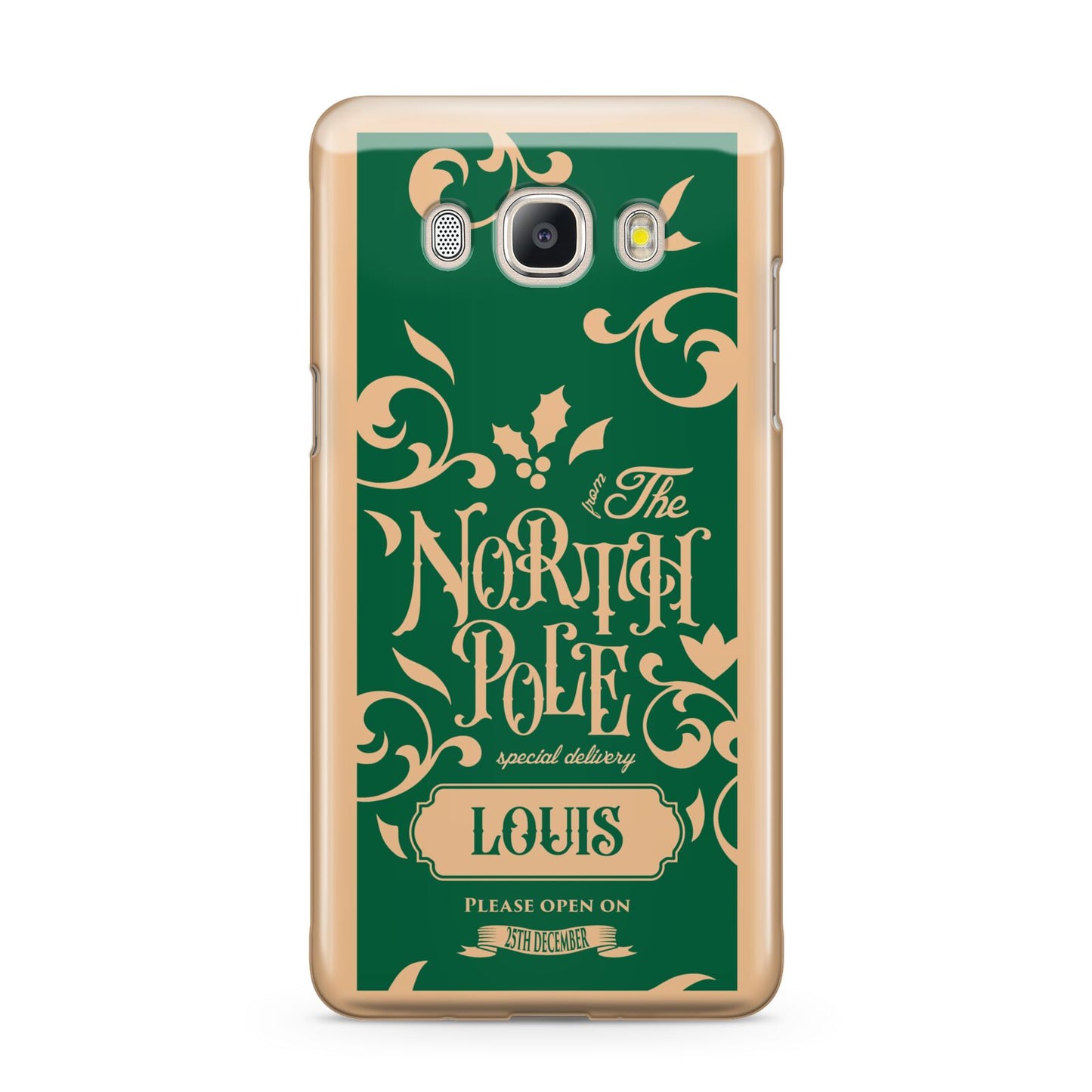 Personalised Green North Pole Samsung Galaxy J5 2016 Case