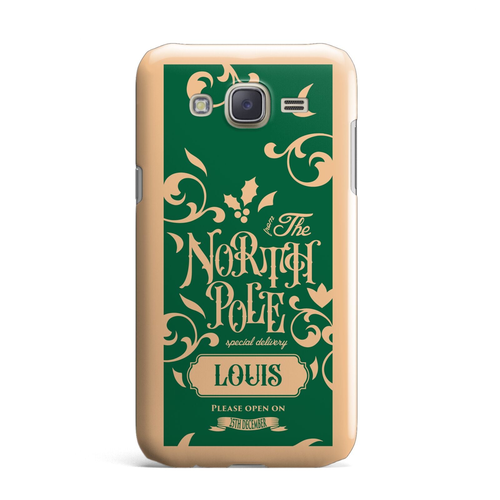 Personalised Green North Pole Samsung Galaxy J7 Case