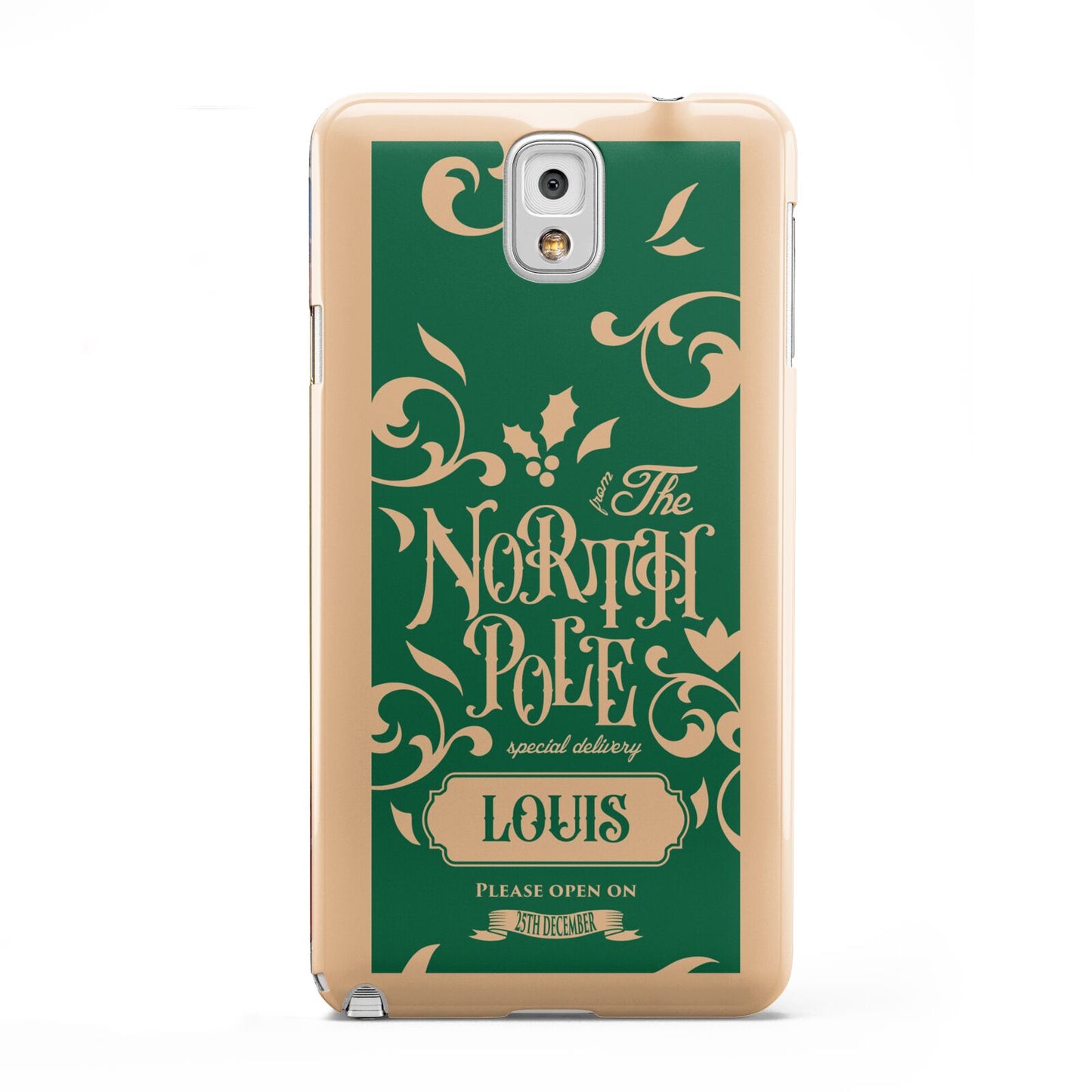 Personalised Green North Pole Samsung Galaxy Note 3 Case