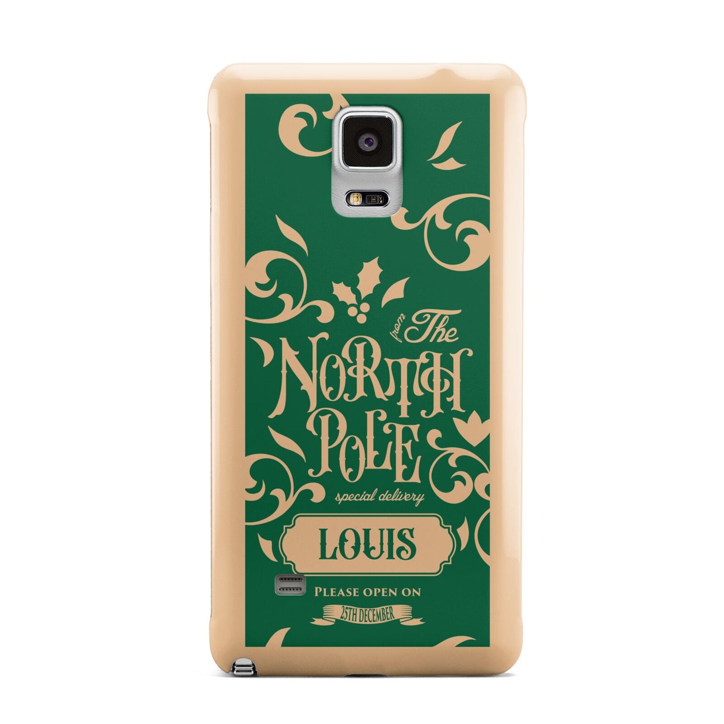 Personalised Green North Pole Samsung Galaxy Note 4 Case