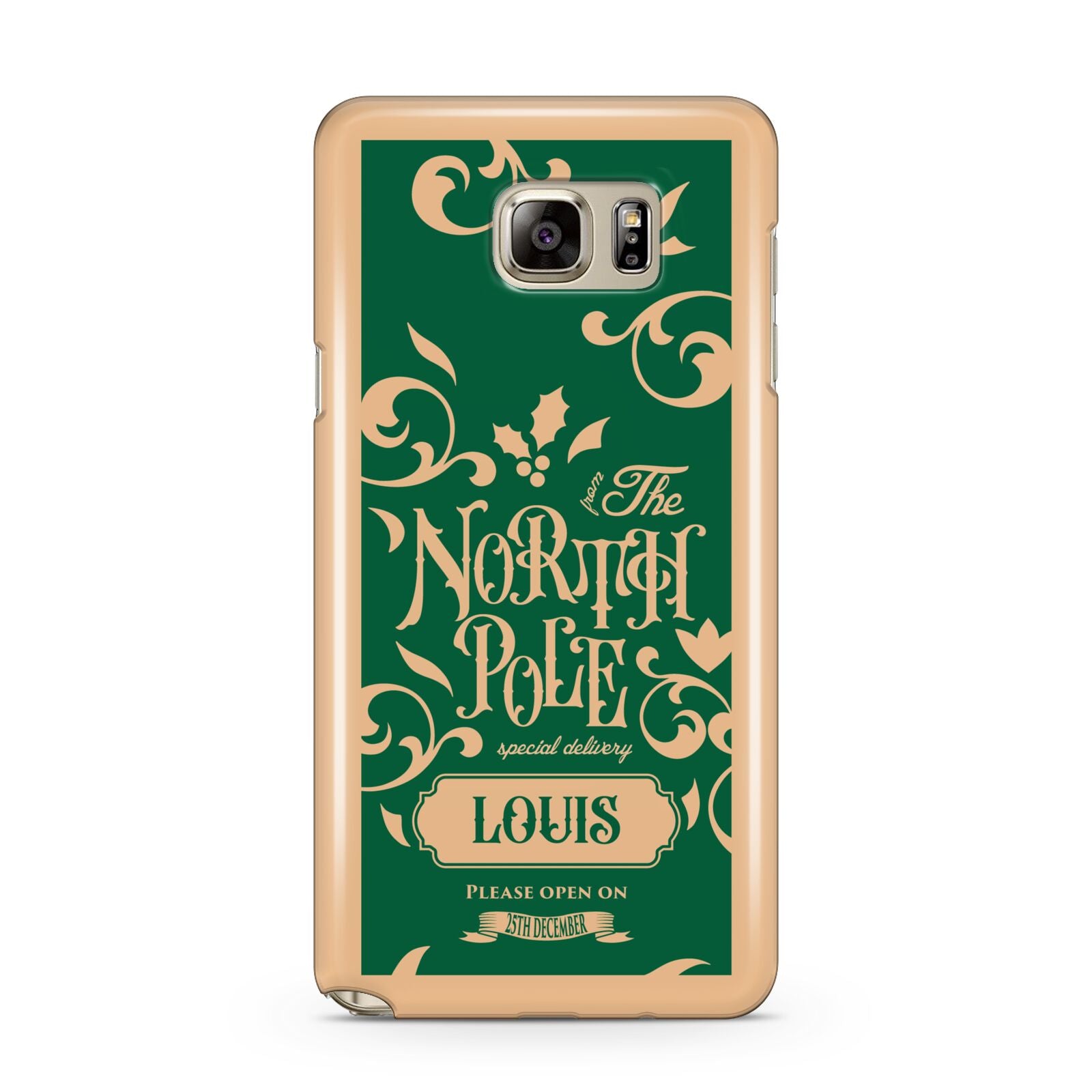 Personalised Green North Pole Samsung Galaxy Note 5 Case