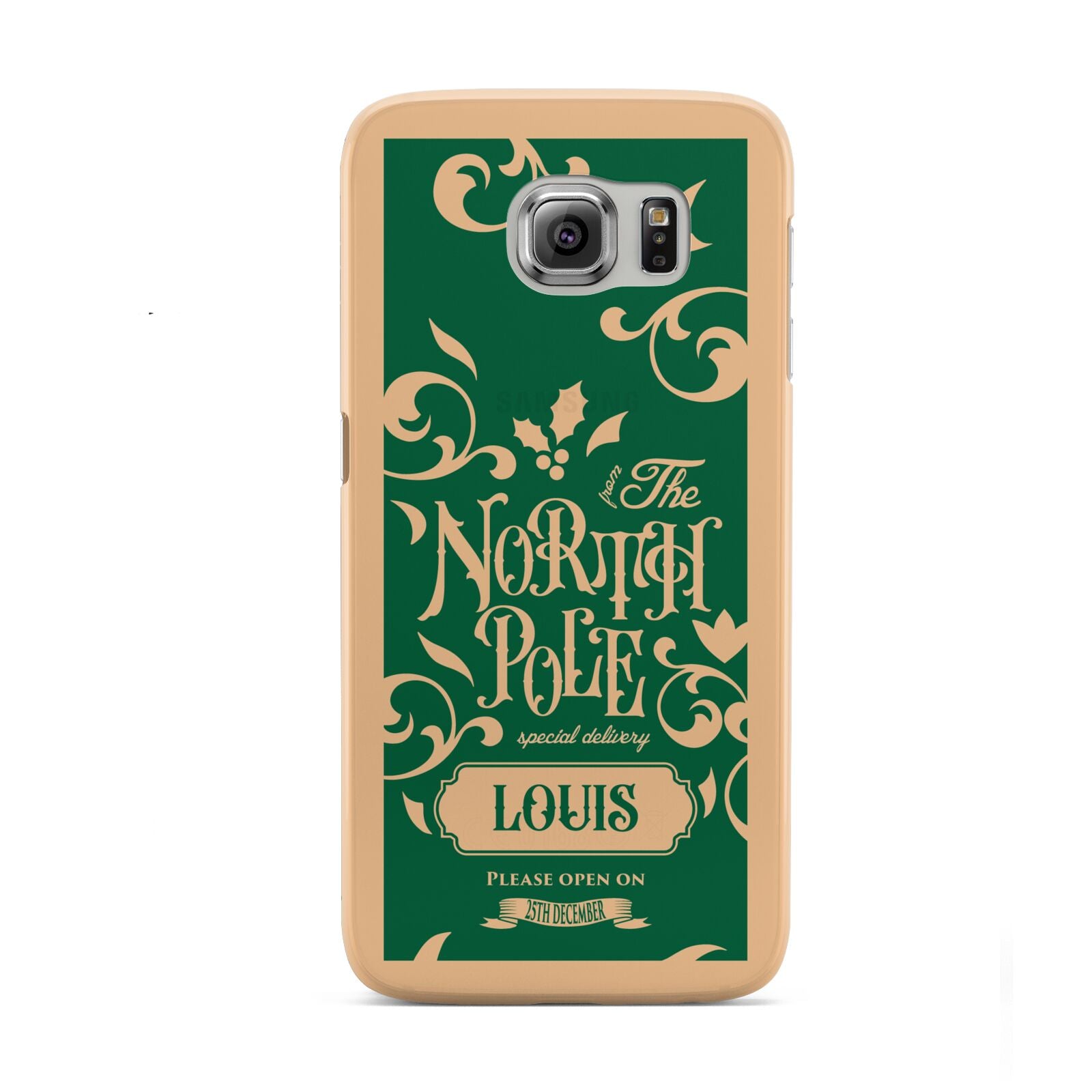 Personalised Green North Pole Samsung Galaxy S6 Case