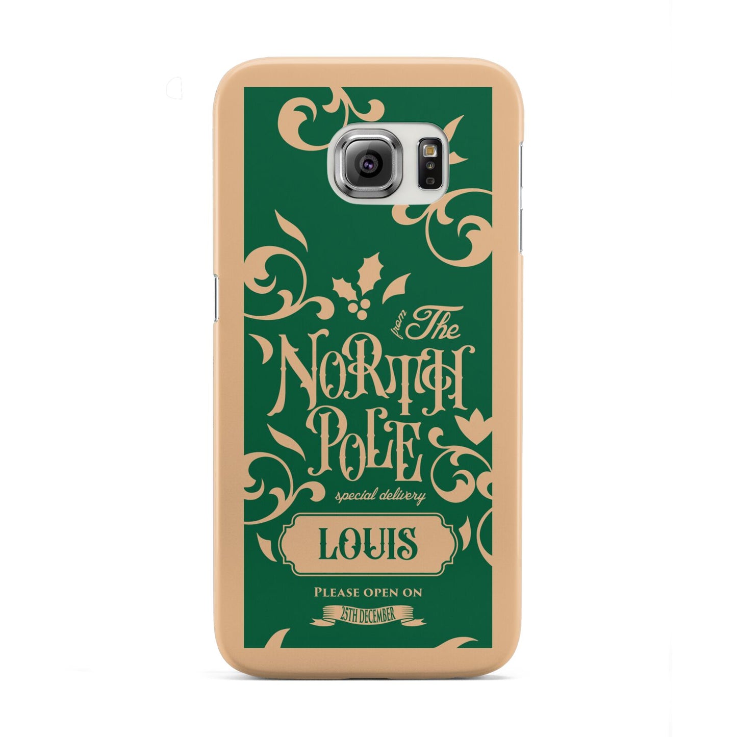 Personalised Green North Pole Samsung Galaxy S6 Edge Case