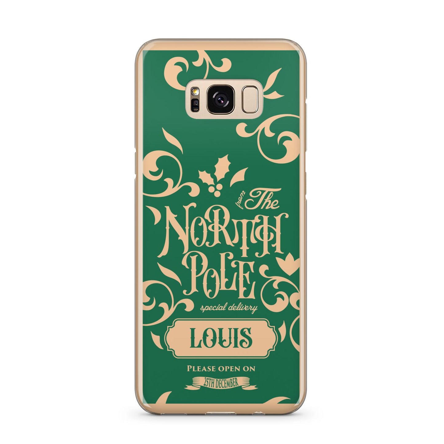 Personalised Green North Pole Samsung Galaxy S8 Plus Case