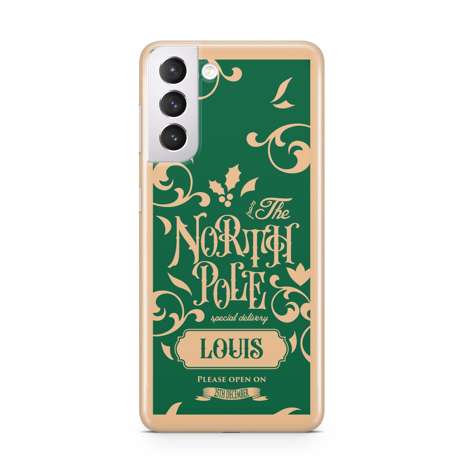 Personalised Green North Pole Samsung S21 Case