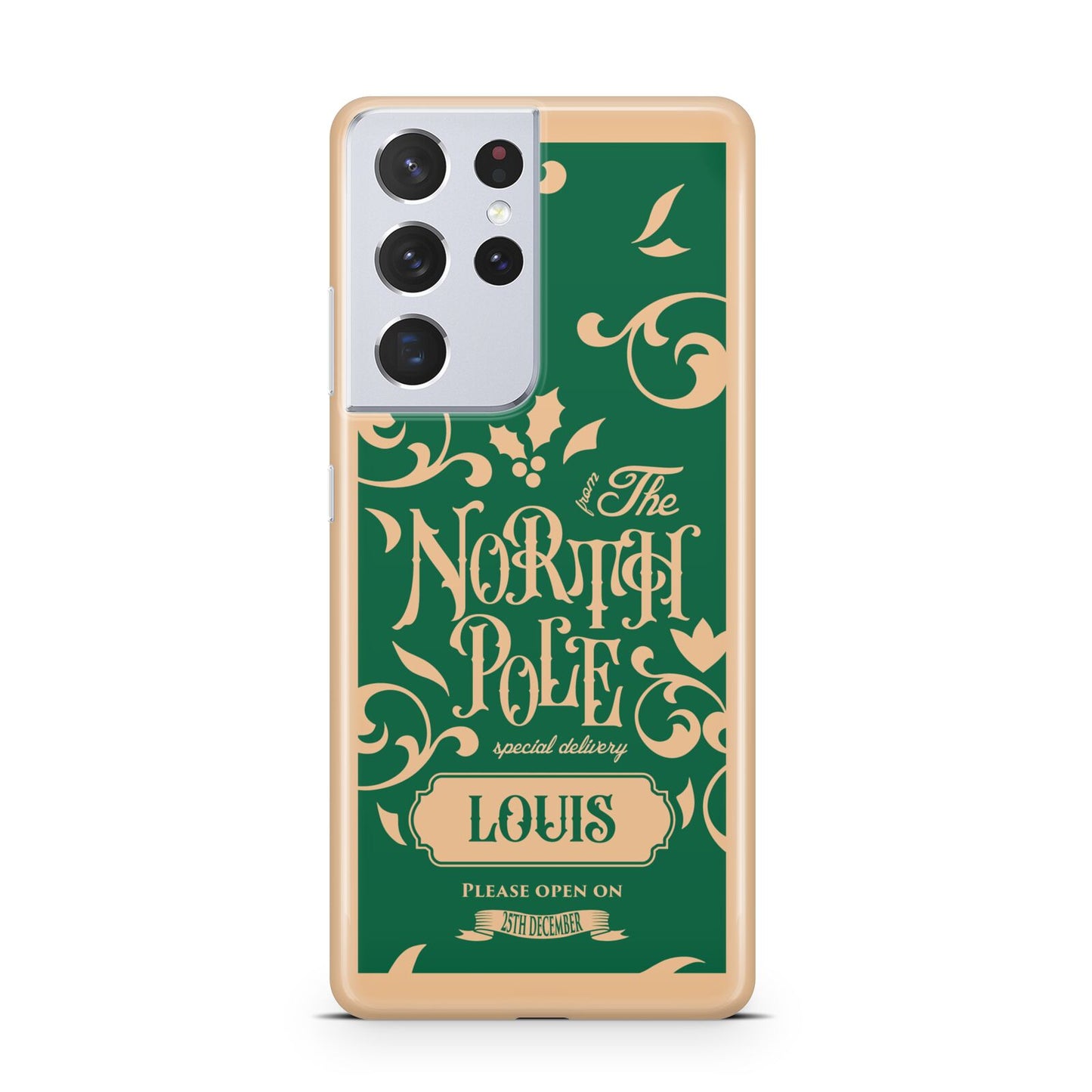 Personalised Green North Pole Samsung S21 Ultra Case