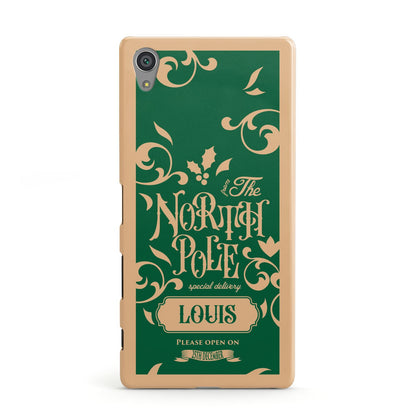 Personalised Green North Pole Sony Xperia Case