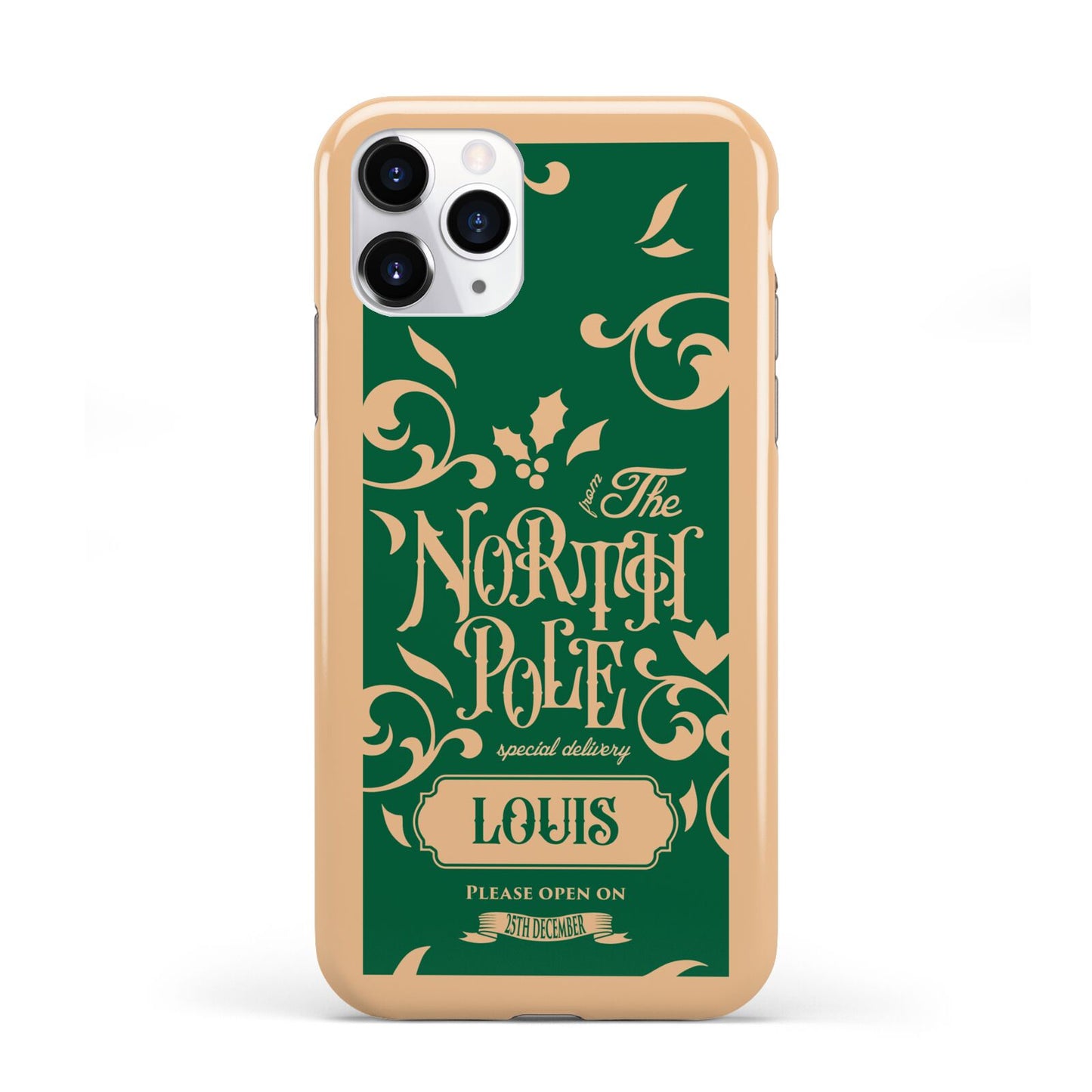 Personalised Green North Pole iPhone 11 Pro 3D Tough Case