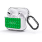 Personalised Green Shamrock AirPods Glitter Case 3rd Gen Side Image