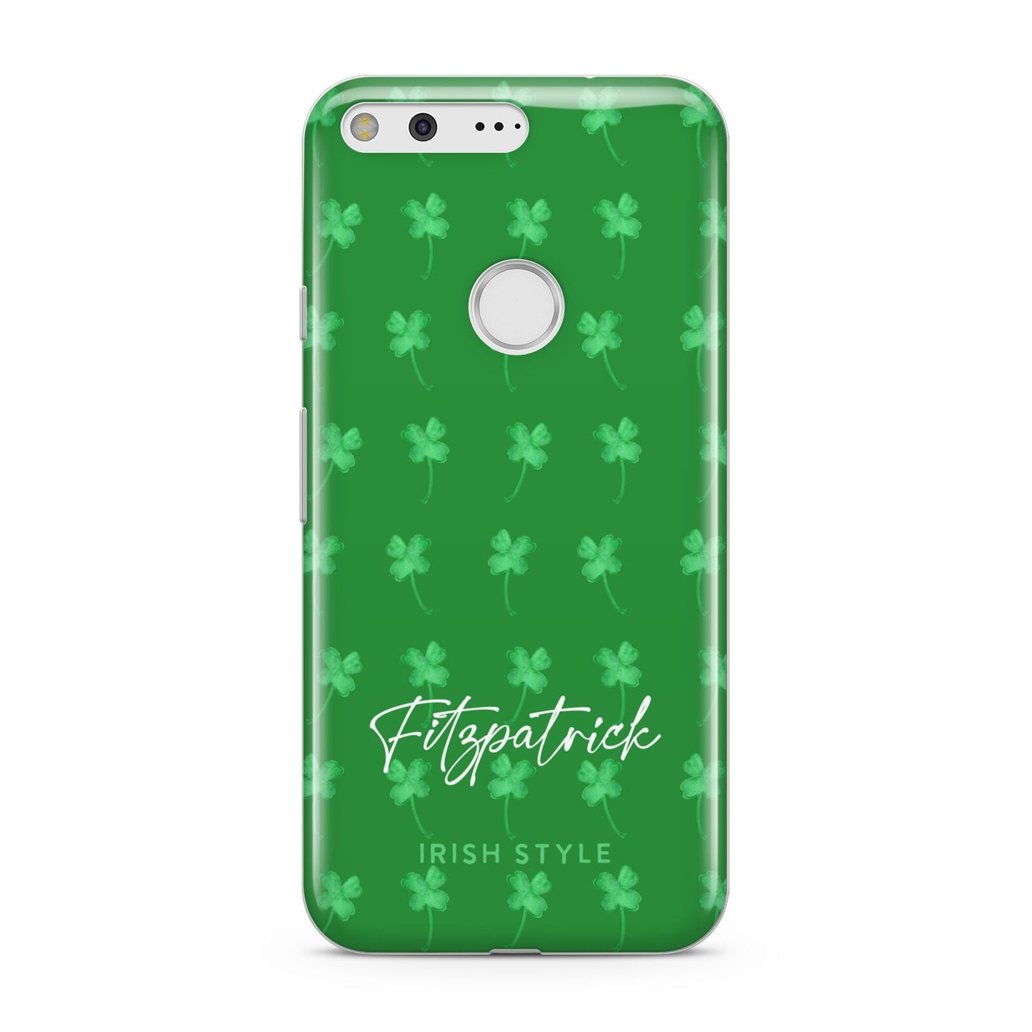 Personalised Green Shamrock Google Pixel Case