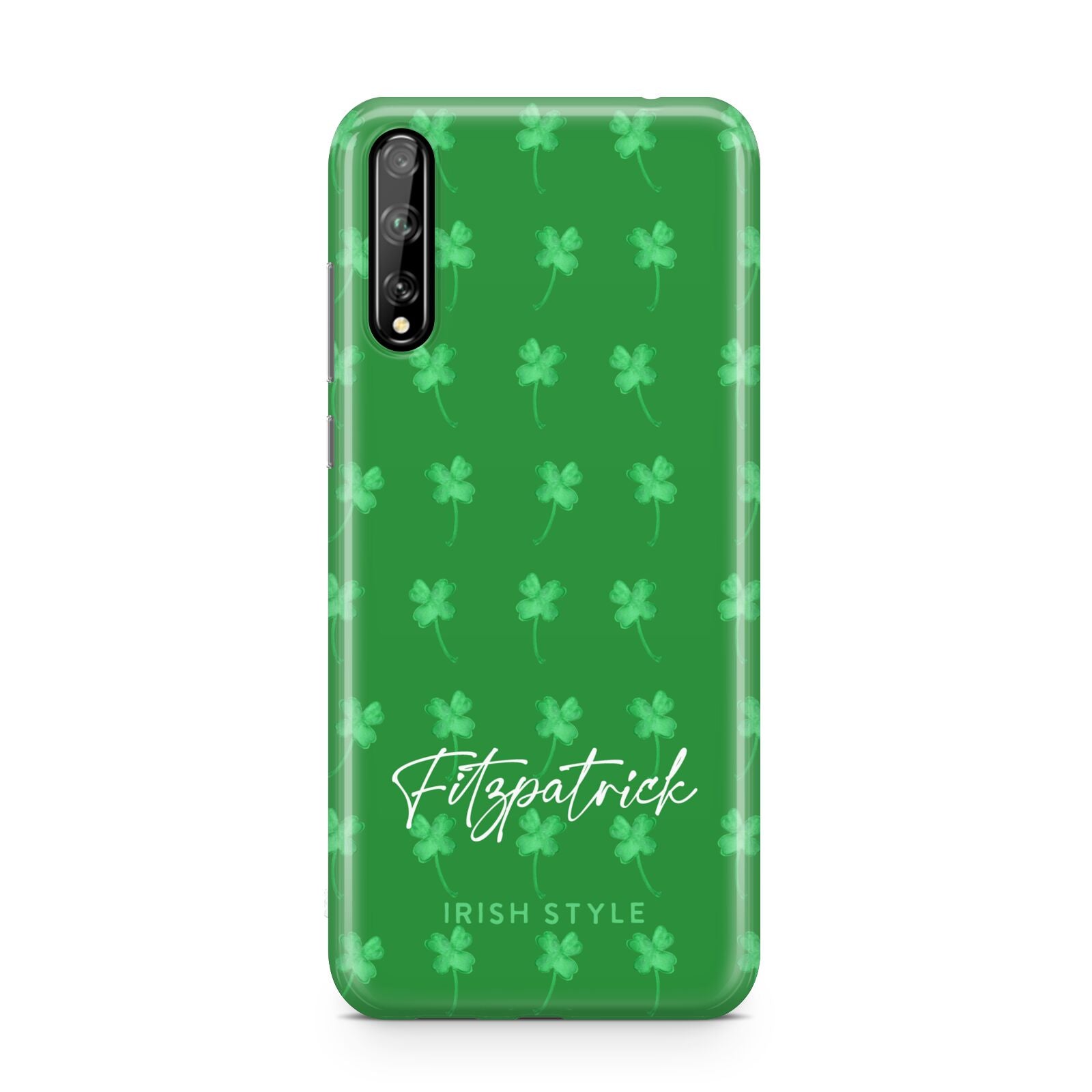 Personalised Green Shamrock Huawei Enjoy 10s Phone Case