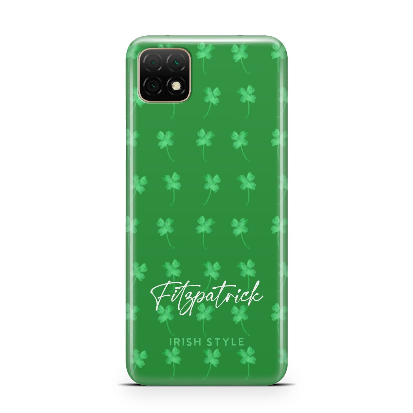 Personalised Green Shamrock Huawei Enjoy 20 Phone Case