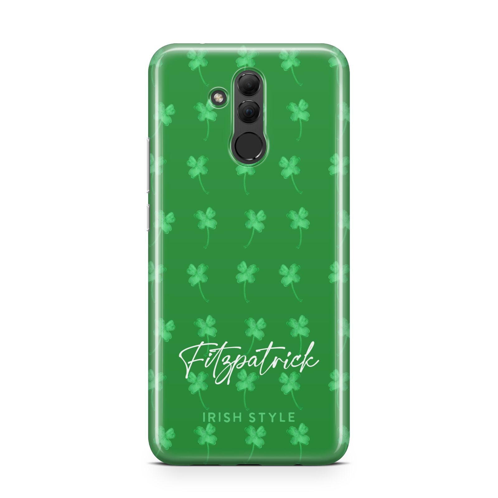 Personalised Green Shamrock Huawei Mate 20 Lite