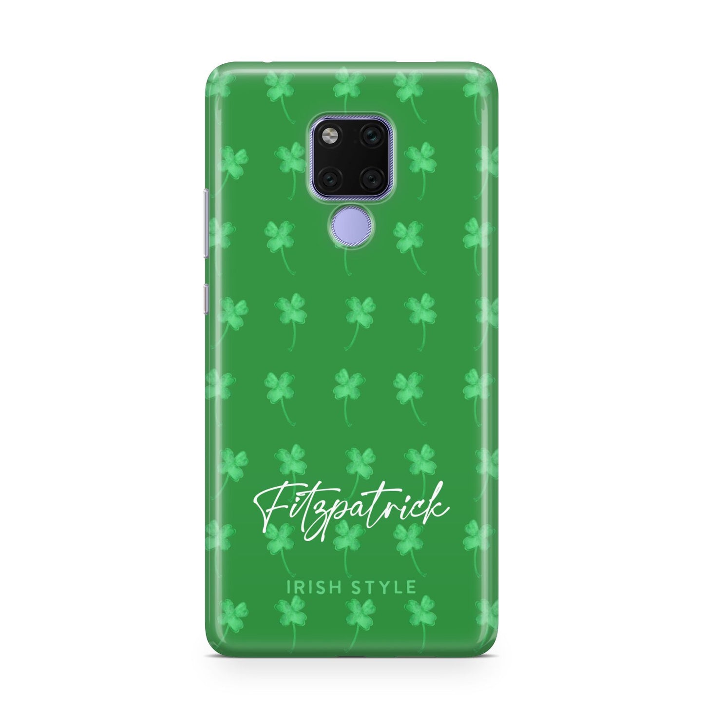 Personalised Green Shamrock Huawei Mate 20X Phone Case