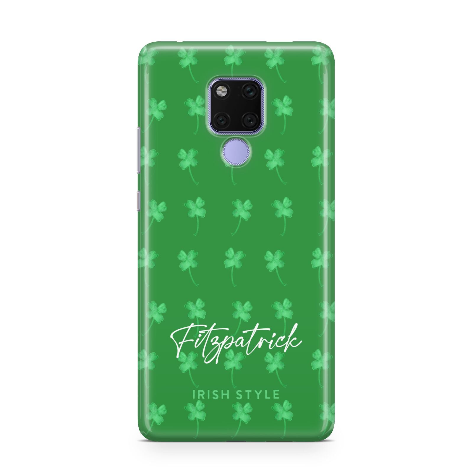 Personalised Green Shamrock Huawei Mate 20X Phone Case