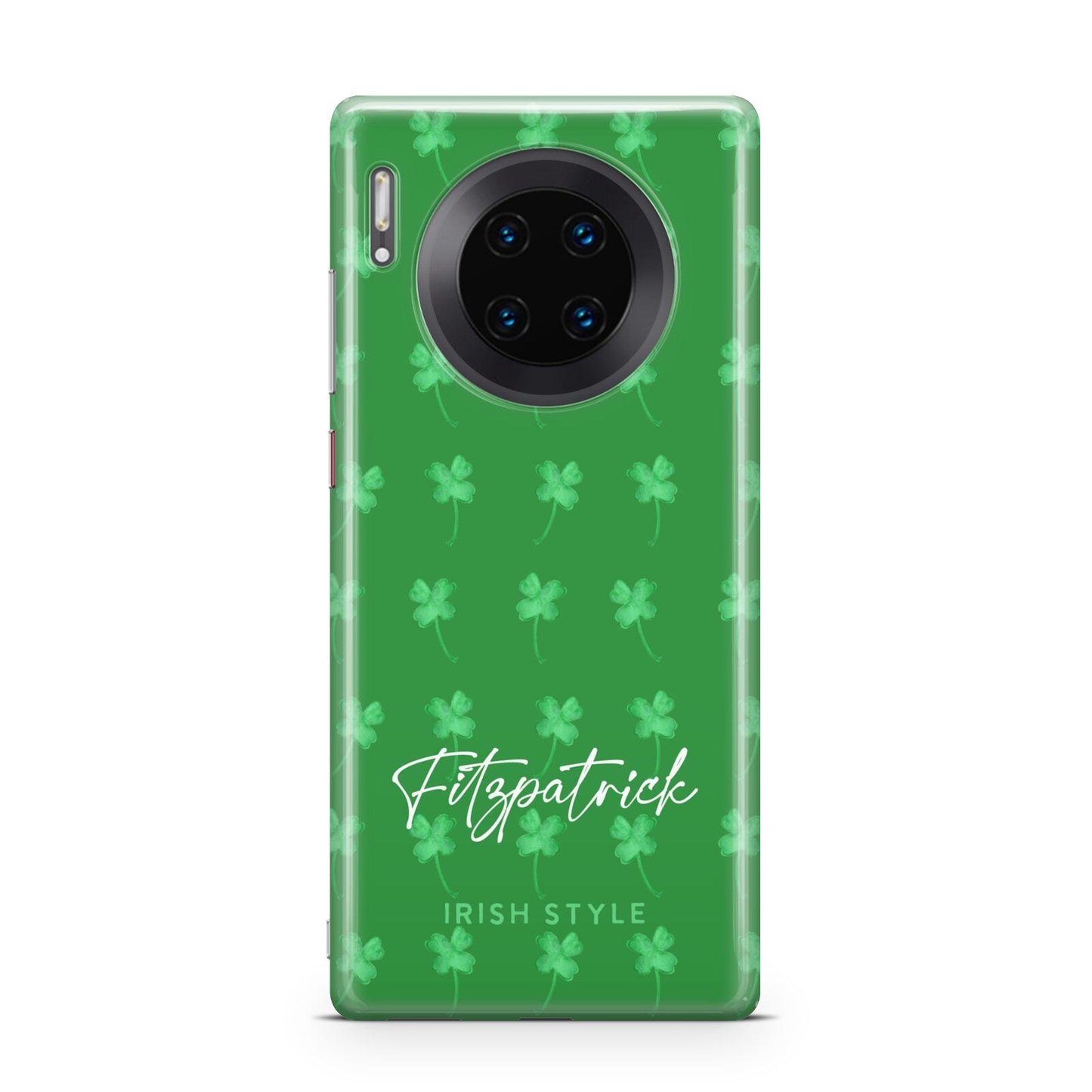 Personalised Green Shamrock Huawei Mate 30 Pro Phone Case