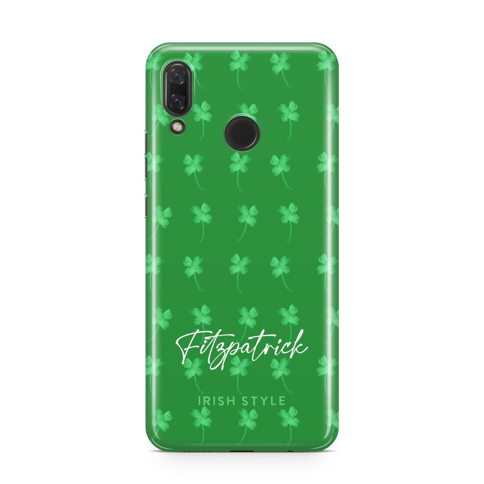 Personalised Green Shamrock Huawei Nova 3 Phone Case