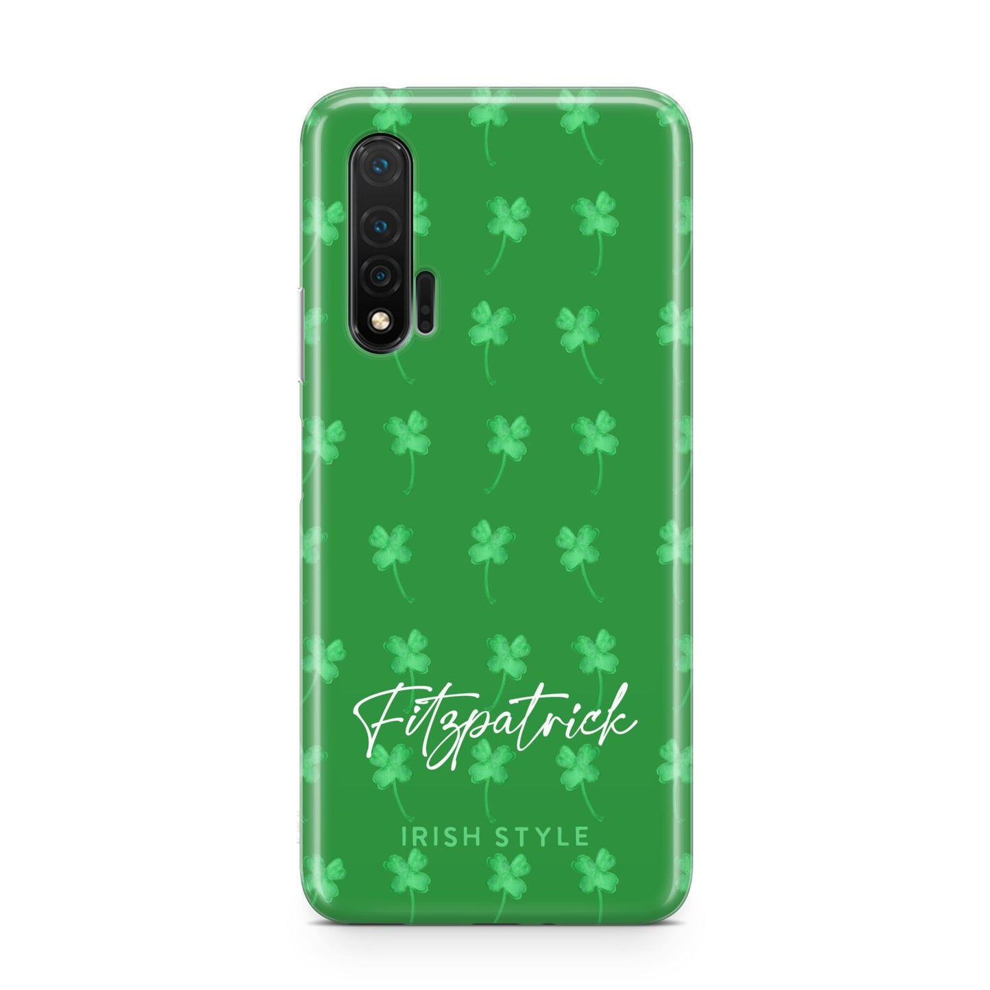 Personalised Green Shamrock Huawei Nova 6 Phone Case