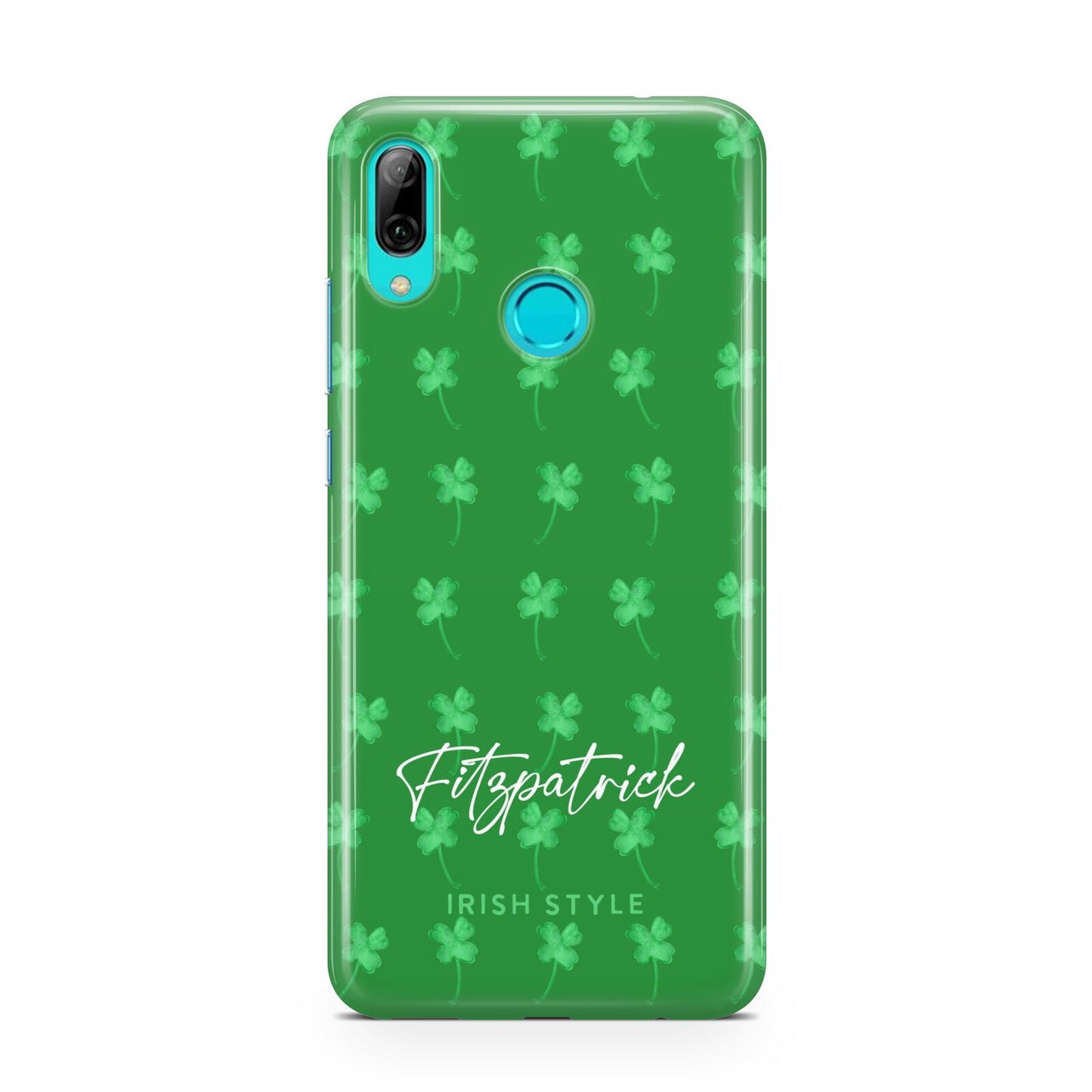 Personalised Green Shamrock Huawei P Smart 2019 Case