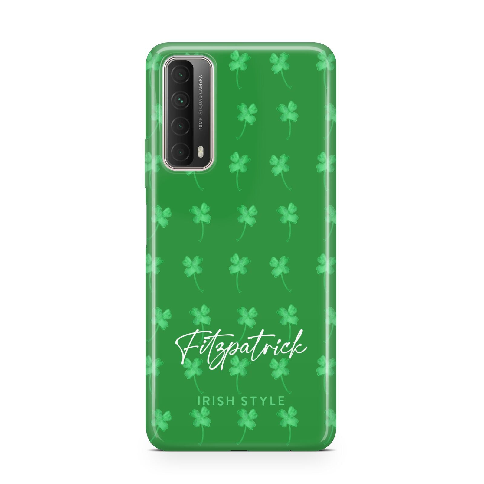 Personalised Green Shamrock Huawei P Smart 2021