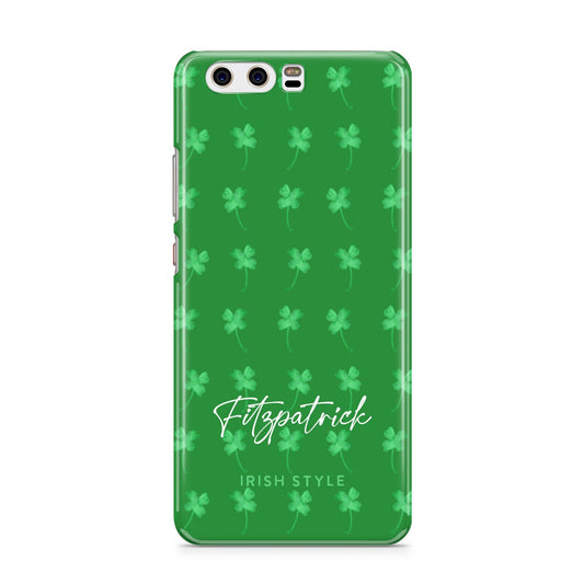 Personalised Green Shamrock Huawei P10 Phone Case