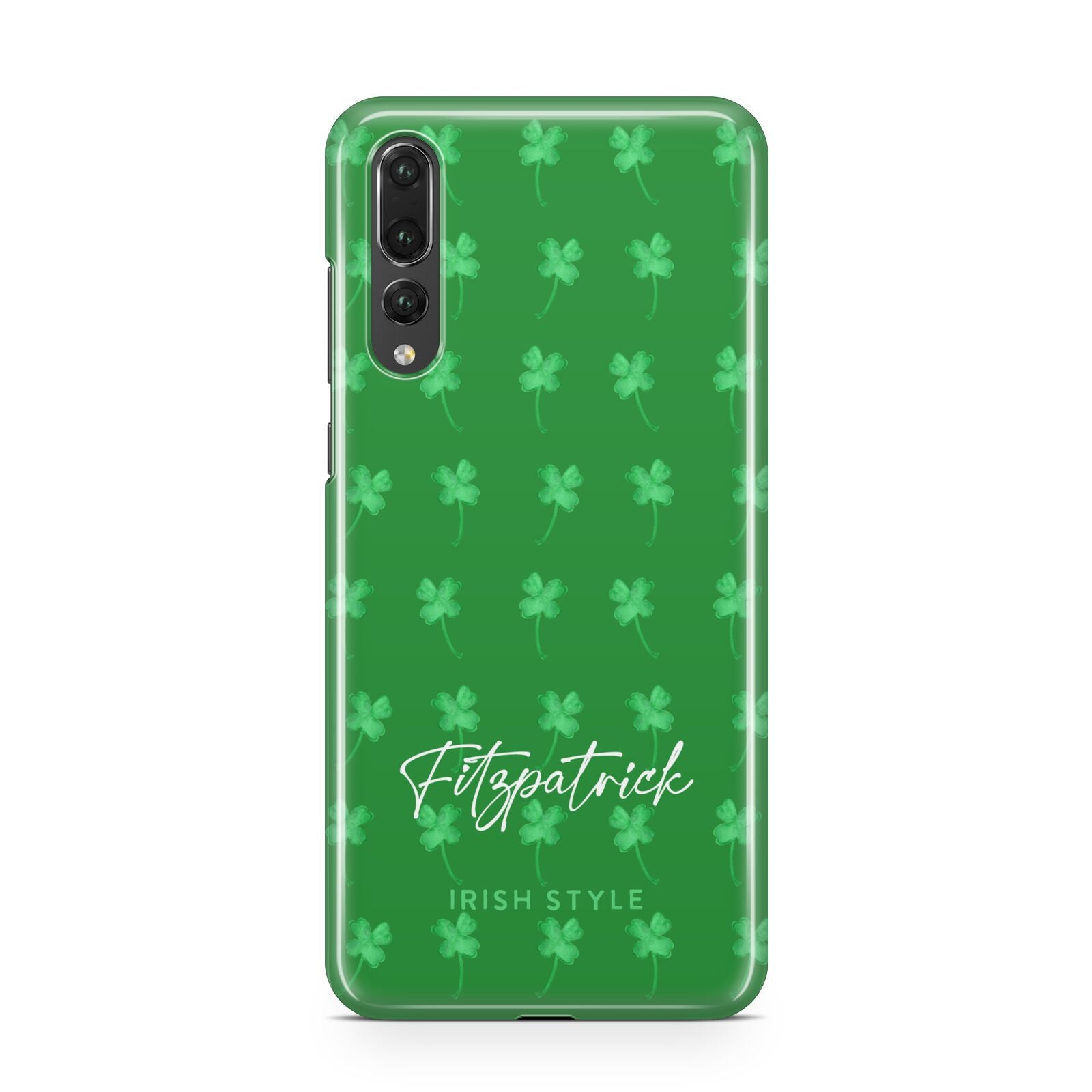 Personalised Green Shamrock Huawei P20 Pro Phone Case