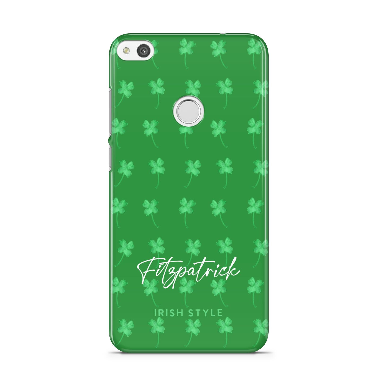 Personalised Green Shamrock Huawei P8 Lite Case