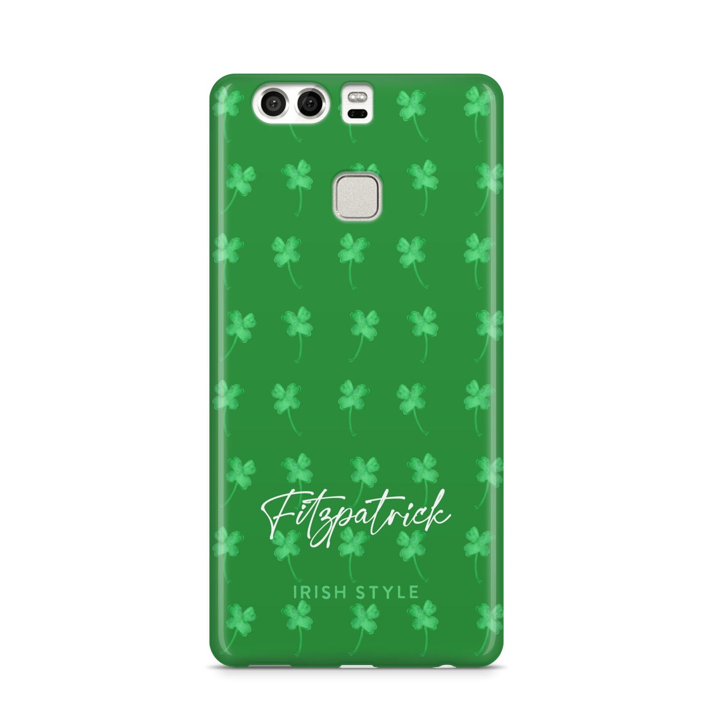 Personalised Green Shamrock Huawei P9 Case