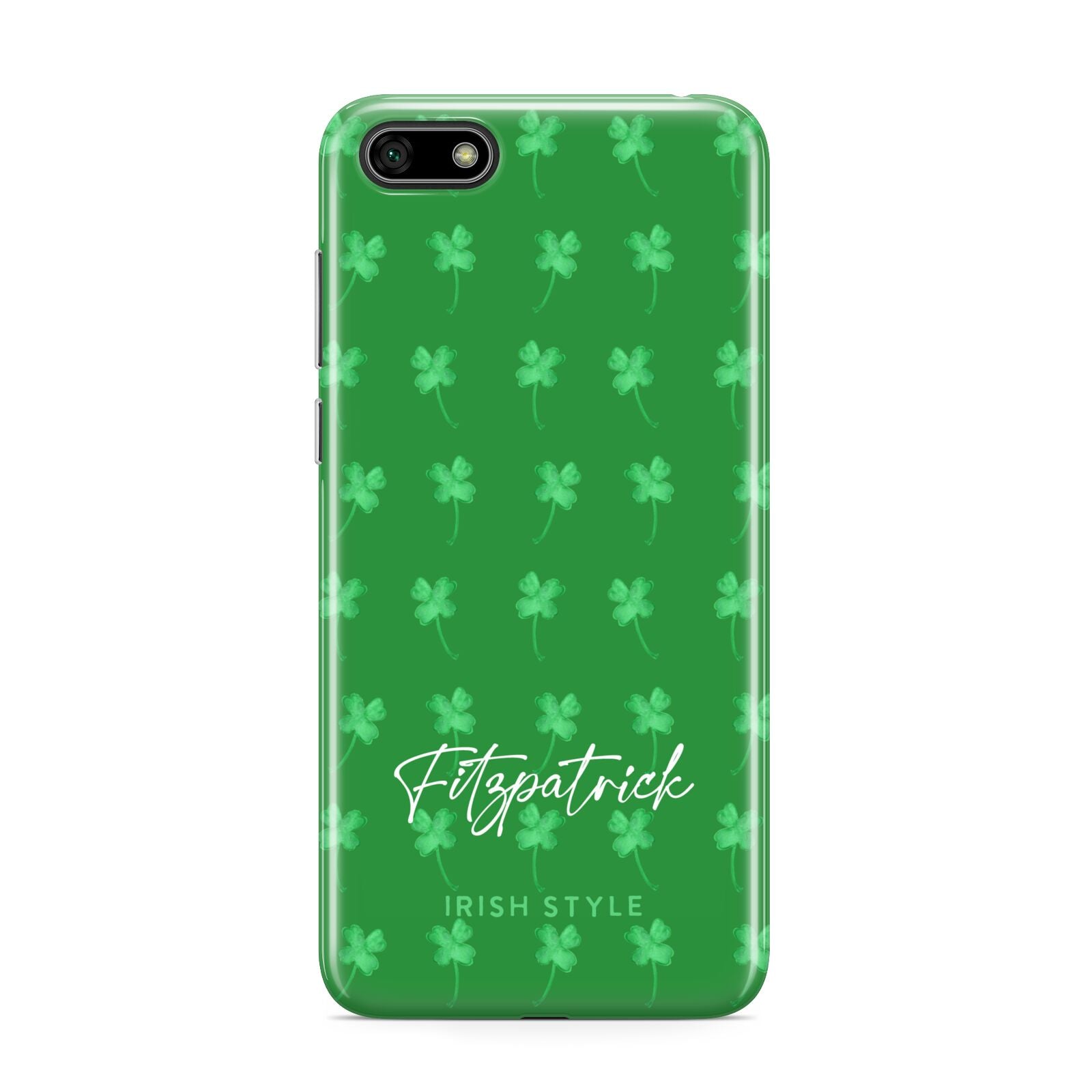 Personalised Green Shamrock Huawei Y5 Prime 2018 Phone Case