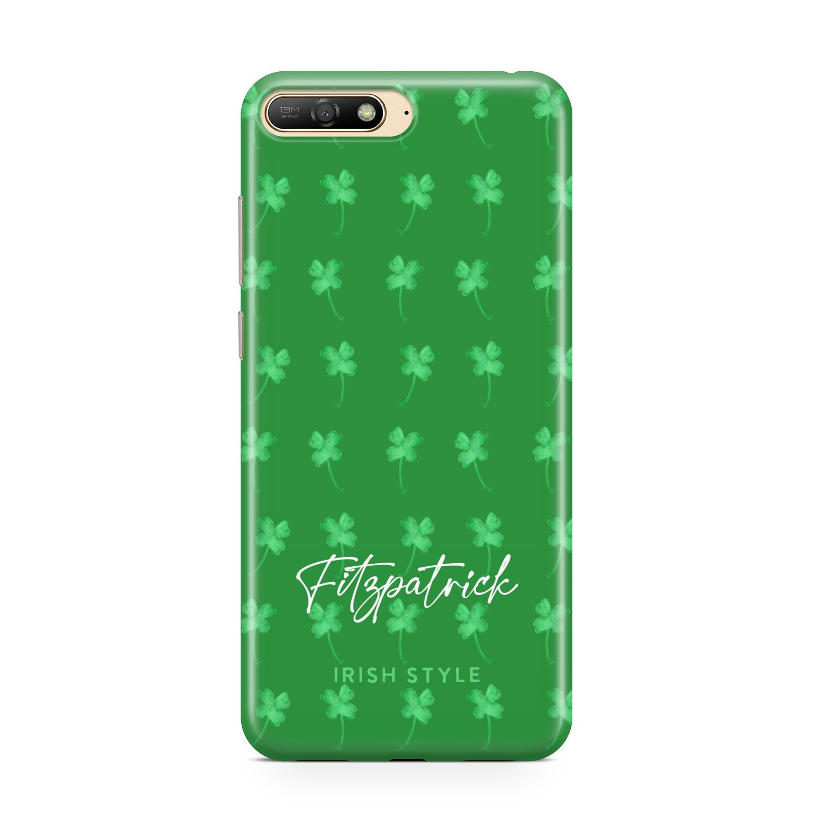 Personalised Green Shamrock Huawei Y6 2018