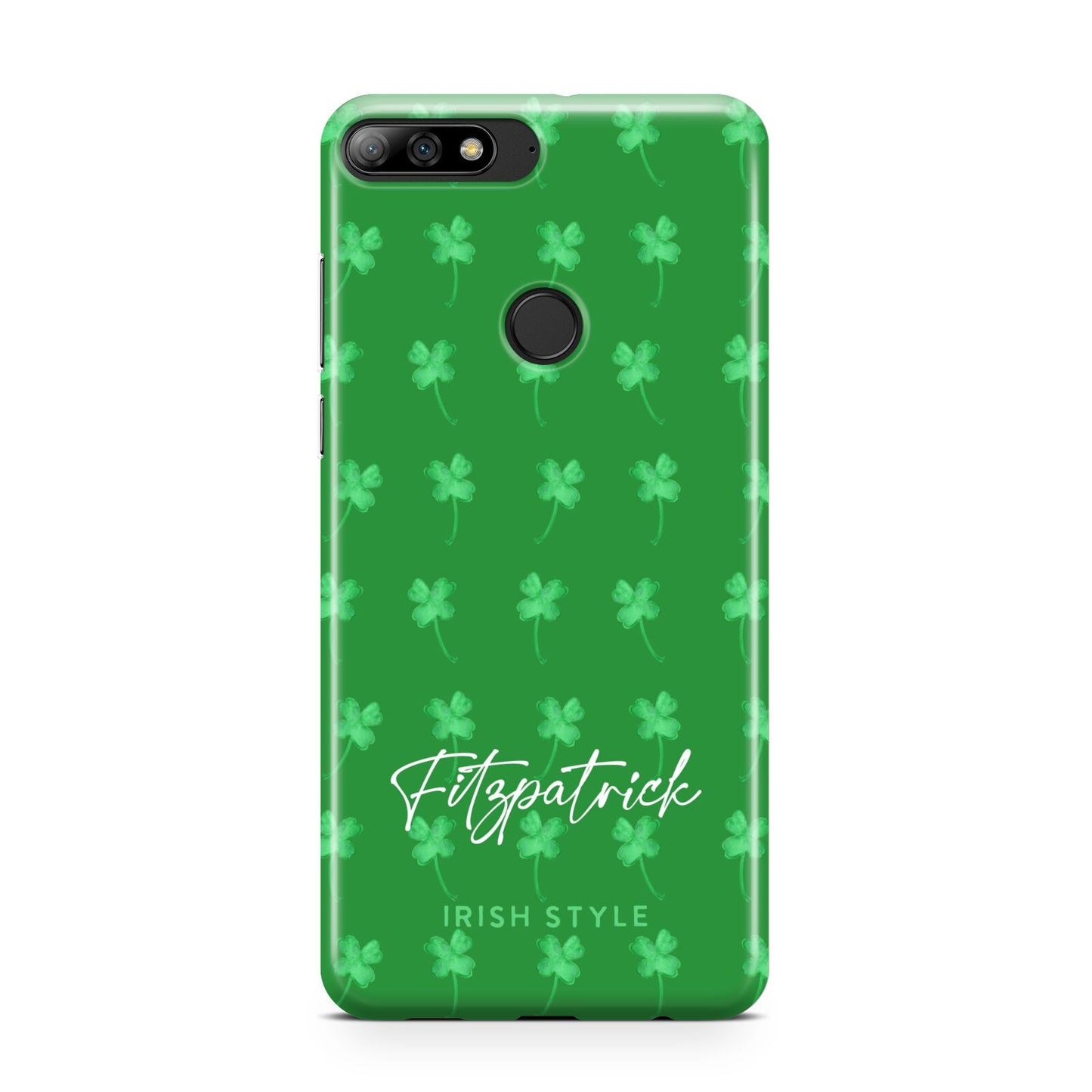 Personalised Green Shamrock Huawei Y7 2018