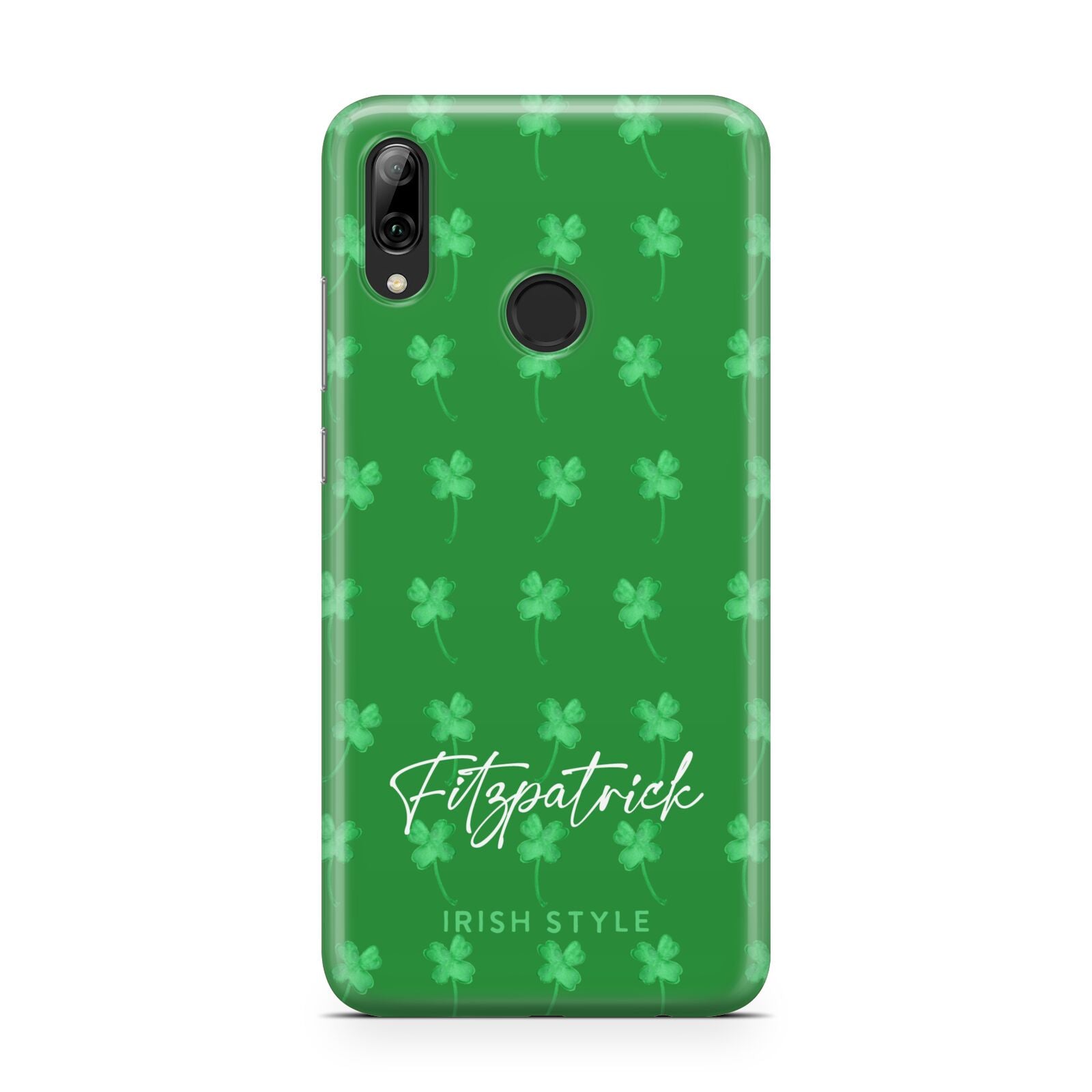 Personalised Green Shamrock Huawei Y7 2019